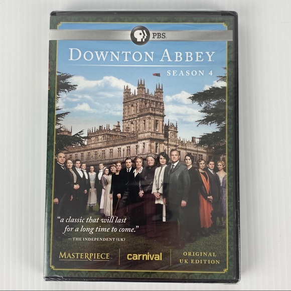 Downton Abbey Season 4 NEW Sealed 3 DVD Set Original UK Edition 2014 PBS - Picture 1 of 8